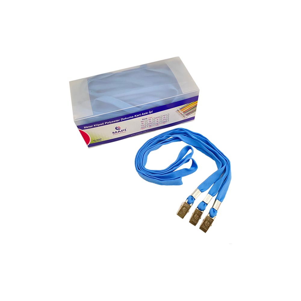 MAPİ 910 26 64 POLYESTER İP METAL KLİPSLİ AÇIK MAVİ 50Lİ