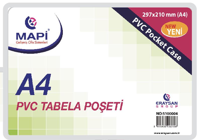 MAPİ 510 00 04 PVC TABELA POŞET 20Lİ A4