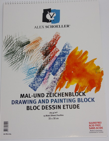 ALEX ALX-017 RESİM DEFTERİ 25X35 SPİRALLİ 165GR 15YP