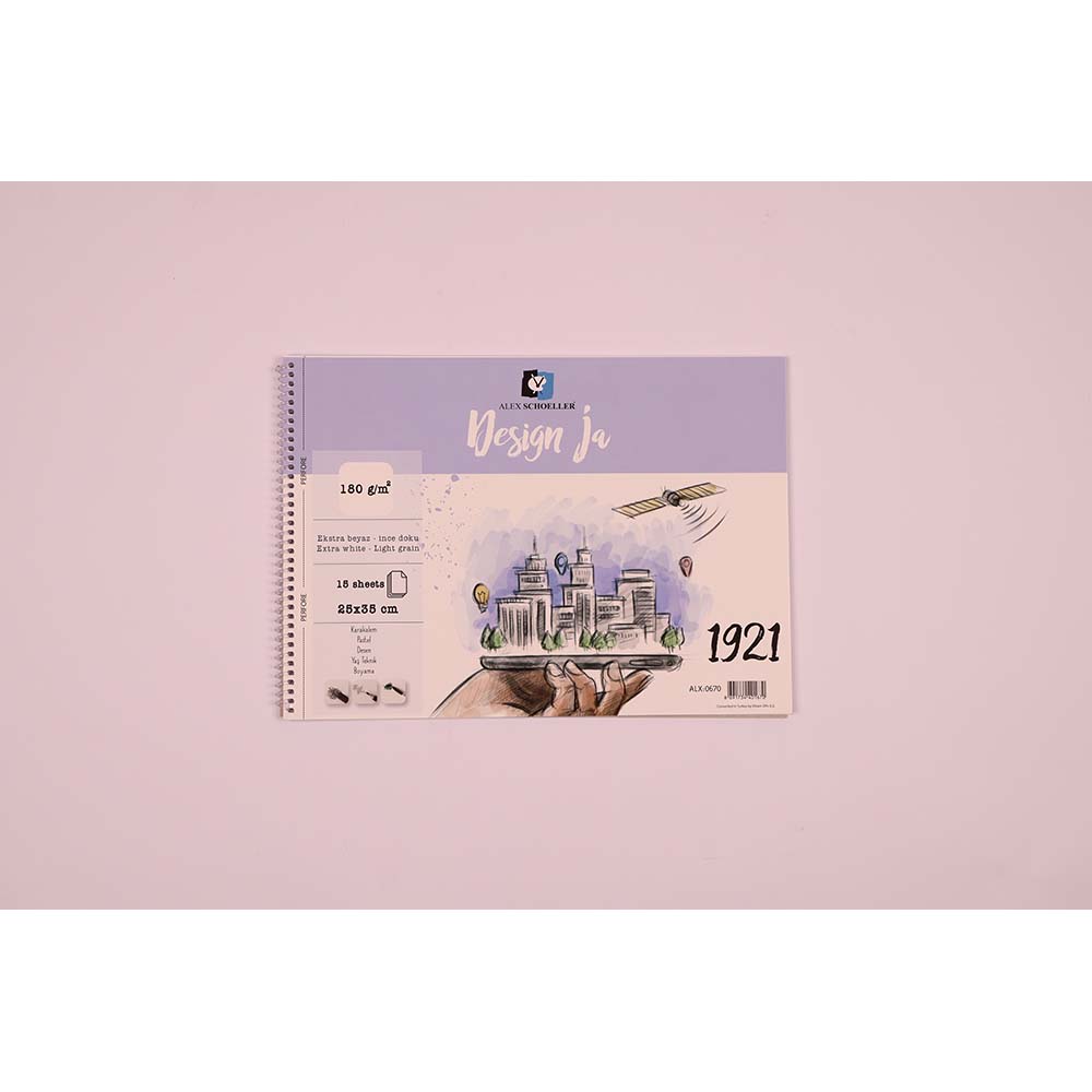 ALEX ALX-670 RESİM DEFTERİ 25X35 180GR 15YP DESİNG