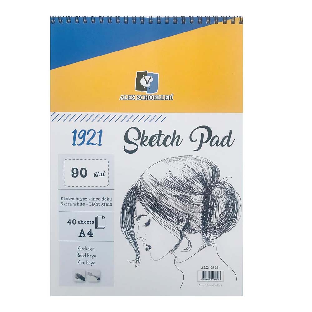 ALEX ALX-0526 SPR SKETCH BOOK A4 90GR 40YP