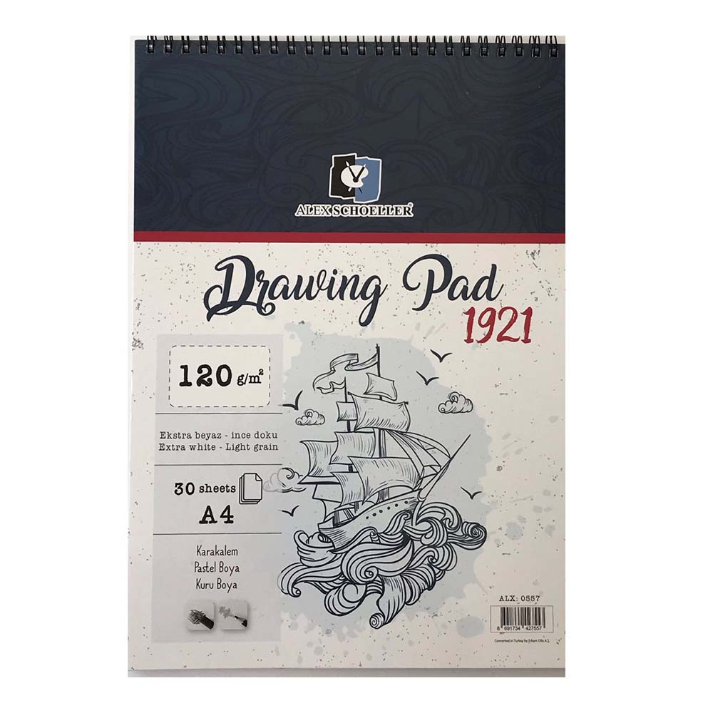 ALEX ALX-0557 SPR DRAWING PAD A4 120GR 30YP