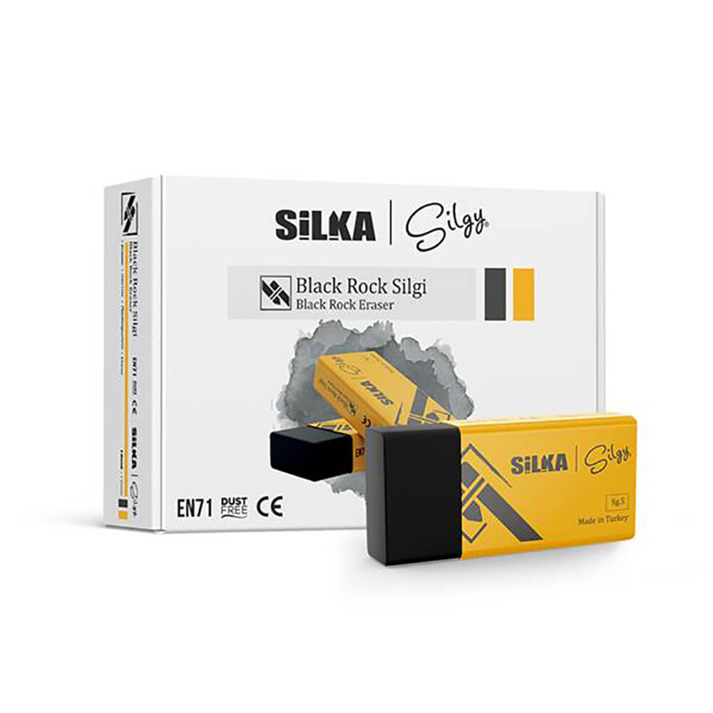 SİLKA SG-5 BLACK ROCK SİYAH SİLGİ 24LÜ KT