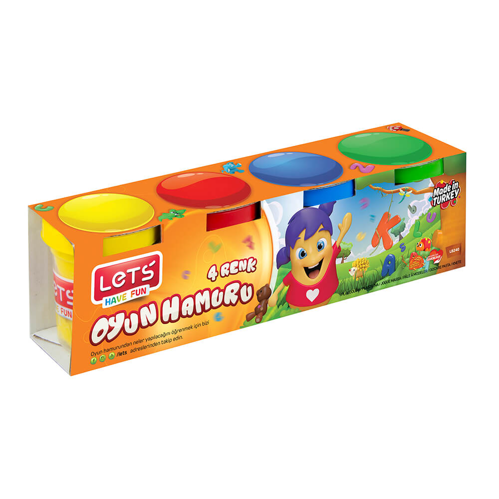 LET'S L8240 OYUN HAMURU 4 RENK -KÜÇÜK BOY