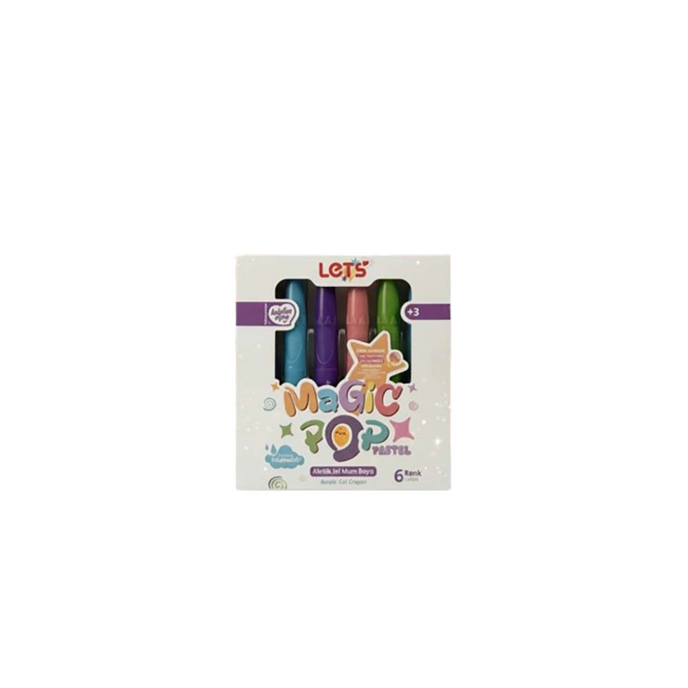 LET'S L03006 JEL MUM BOYA AKRİLİK 6LI MAGİC POP PASTEL