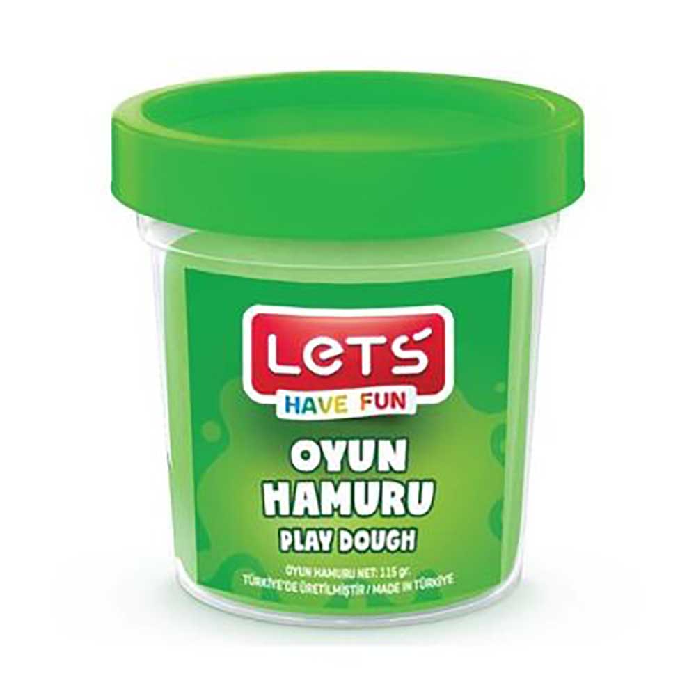 LET'S L8440-4 TEK RENK OYUN HAMURU 110GR YEŞİL
