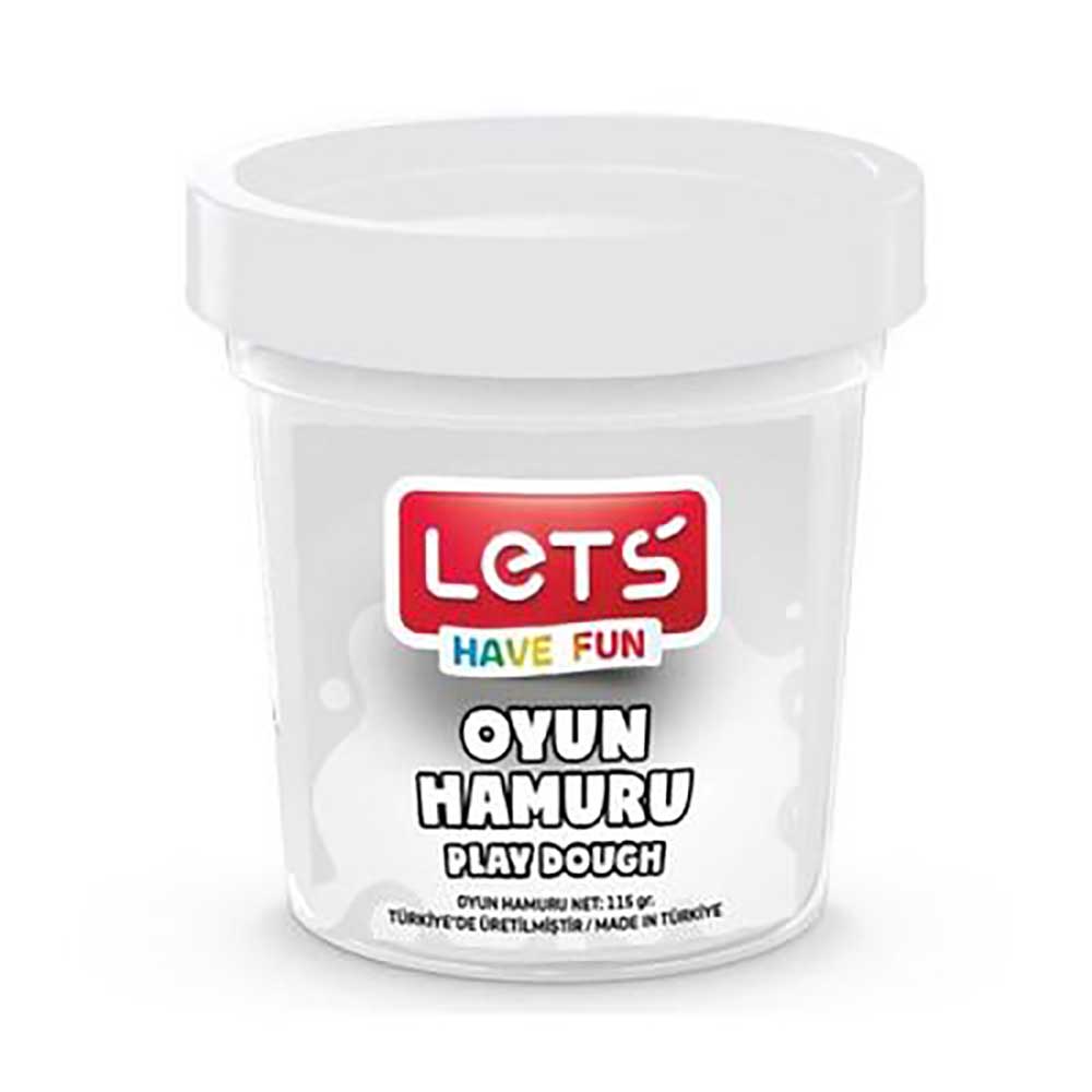 LET'S L8440-5 TEK RENK OYUN HAMURU 110GR BEYAZ