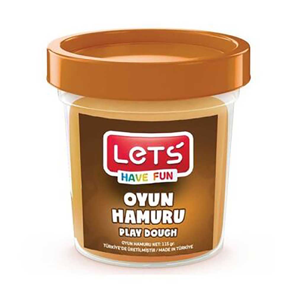 LET'S L8440-6 TEK RENK OYUN HAMURU 110GR KAHVERENGİ