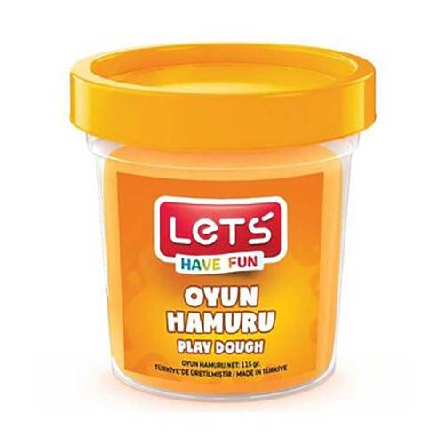 LET'S L8440-8 TEK RENK OYUN HAMURU 110GR TURUNCU