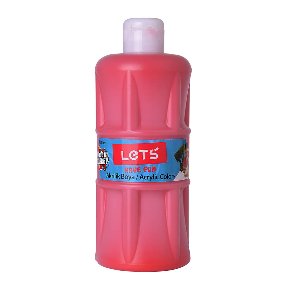 LET'S L5303 AKRİLİK BOYA 500ML KIRMIZI