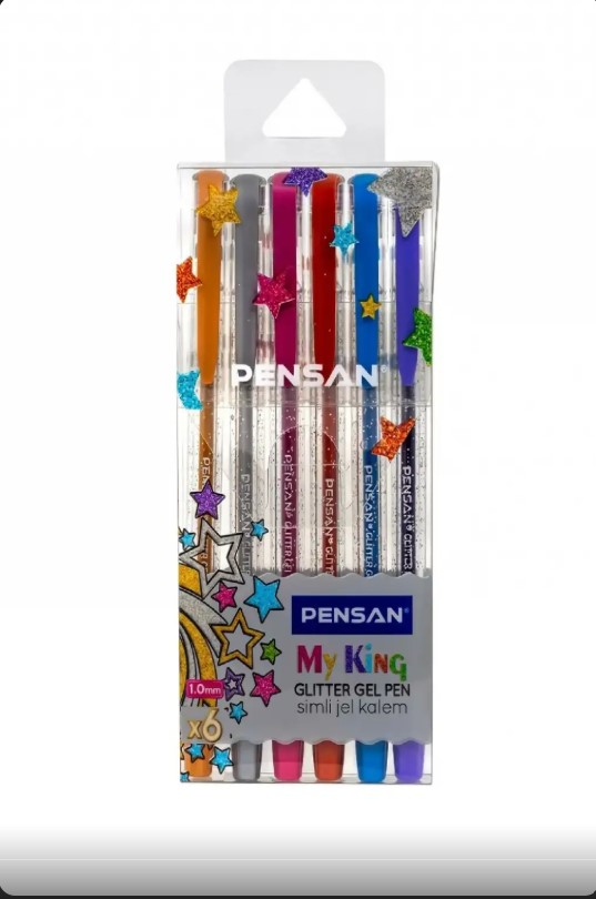 PENSAN 2227-6 JEL KALEM MY KİNG SİMLİ KALEM 6402 6'LI PK
