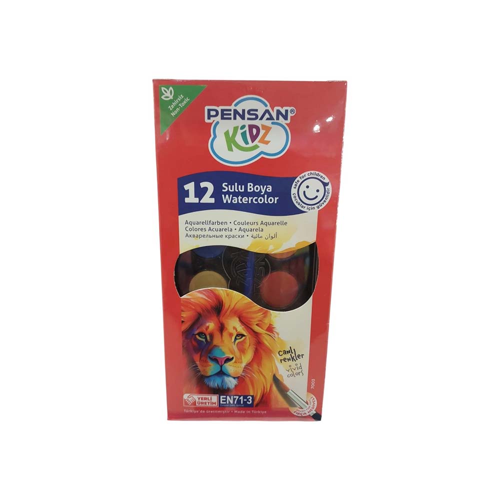 PENSAN 7003 KİDZ SULUBOYA 12Lİ