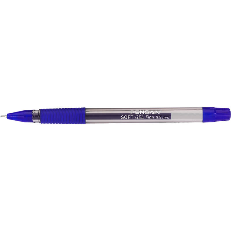 PENSAN 2420 SOFT GEL TÜKENMEZ KALEM 05MM MAVİ