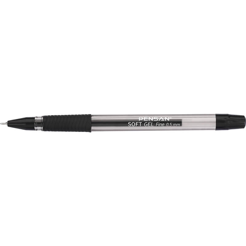 PENSAN 2420 SOFT GEL TÜKENMEZ KALEM 05MM SİYAH