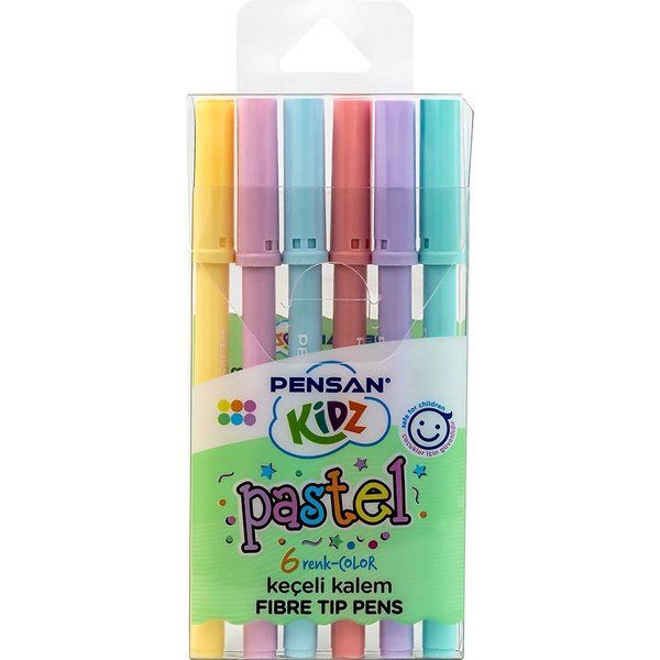 PENSAN 99090 KİDZ PASTEL KEÇELİ KALEM 6 RENK