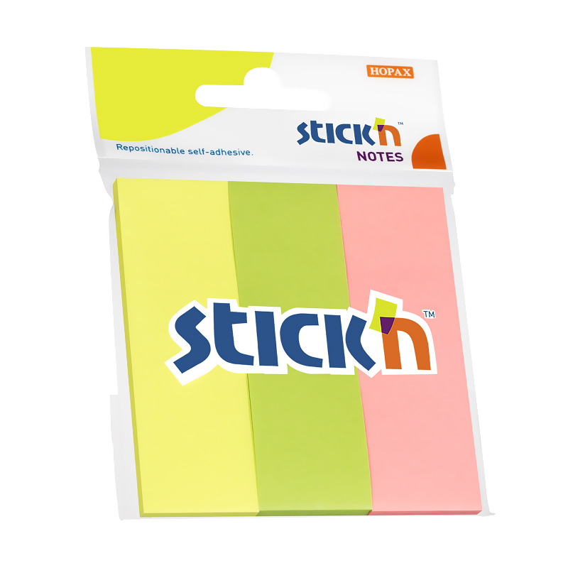 GIPTA 21128 STICK'N 76X25 PASTEL 3 RENK KAĞIT AYRAÇ 50YP