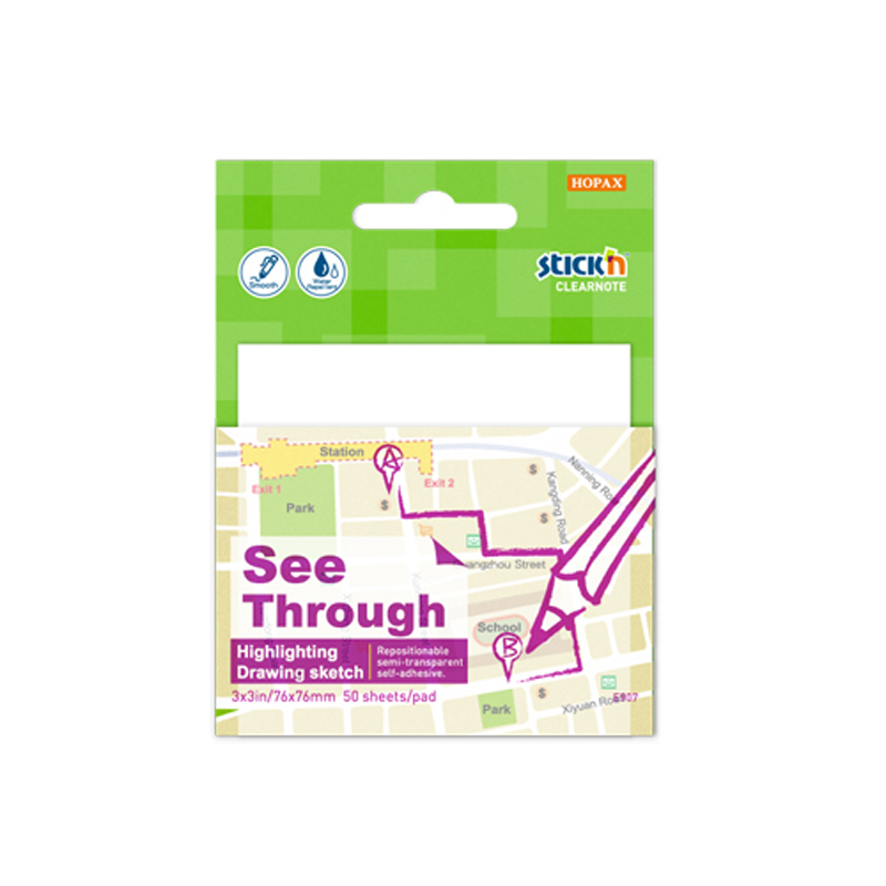 GIPTA 21712 STICK'N 76X76 YARI SAYDAM BEYAZ 50YP