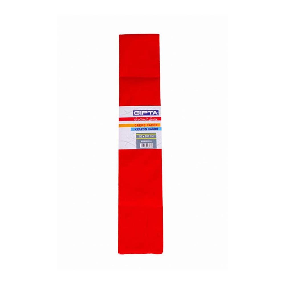 GIPTA 9123 KRAPON KAĞIDI 50X200 KIRMIZI