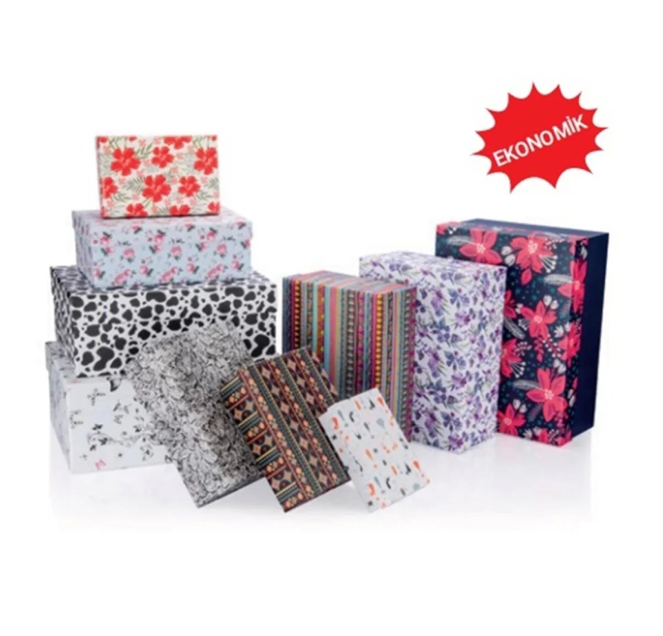 GIPTA BX2278 ECO RANDOM DİKDÖRTGEN 10LU KUTU SET