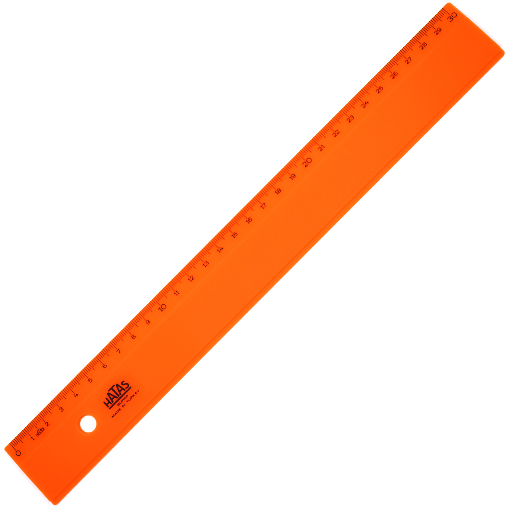 HATAS 0149 CETVEL PLASTİK OPAK GENİŞ 30CM