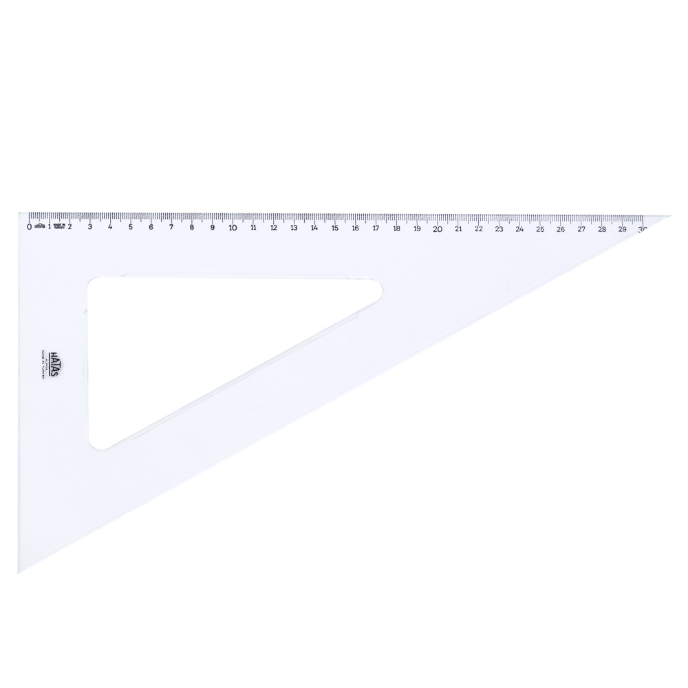 HATAS 0790 GÖNYE AKRİLİK 60 DERECE 32CM