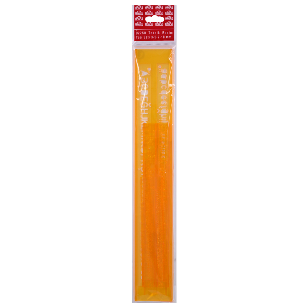 HATAS 02250 TEKNİK RESİM YAZI SETİ 3-5-7-10MM