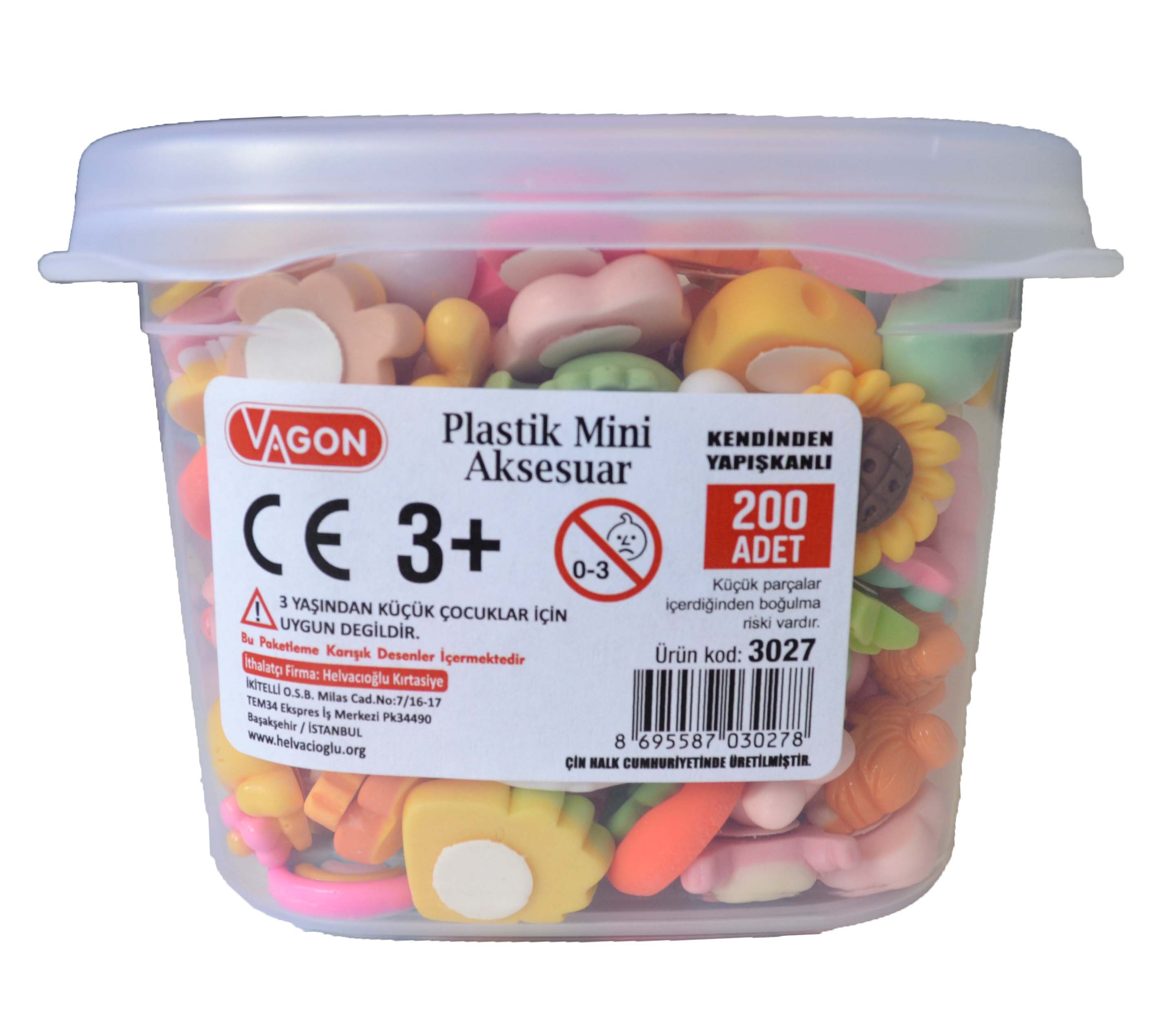 HELVACI 3027 3D PLASTİK MİNİ AKSESUAR