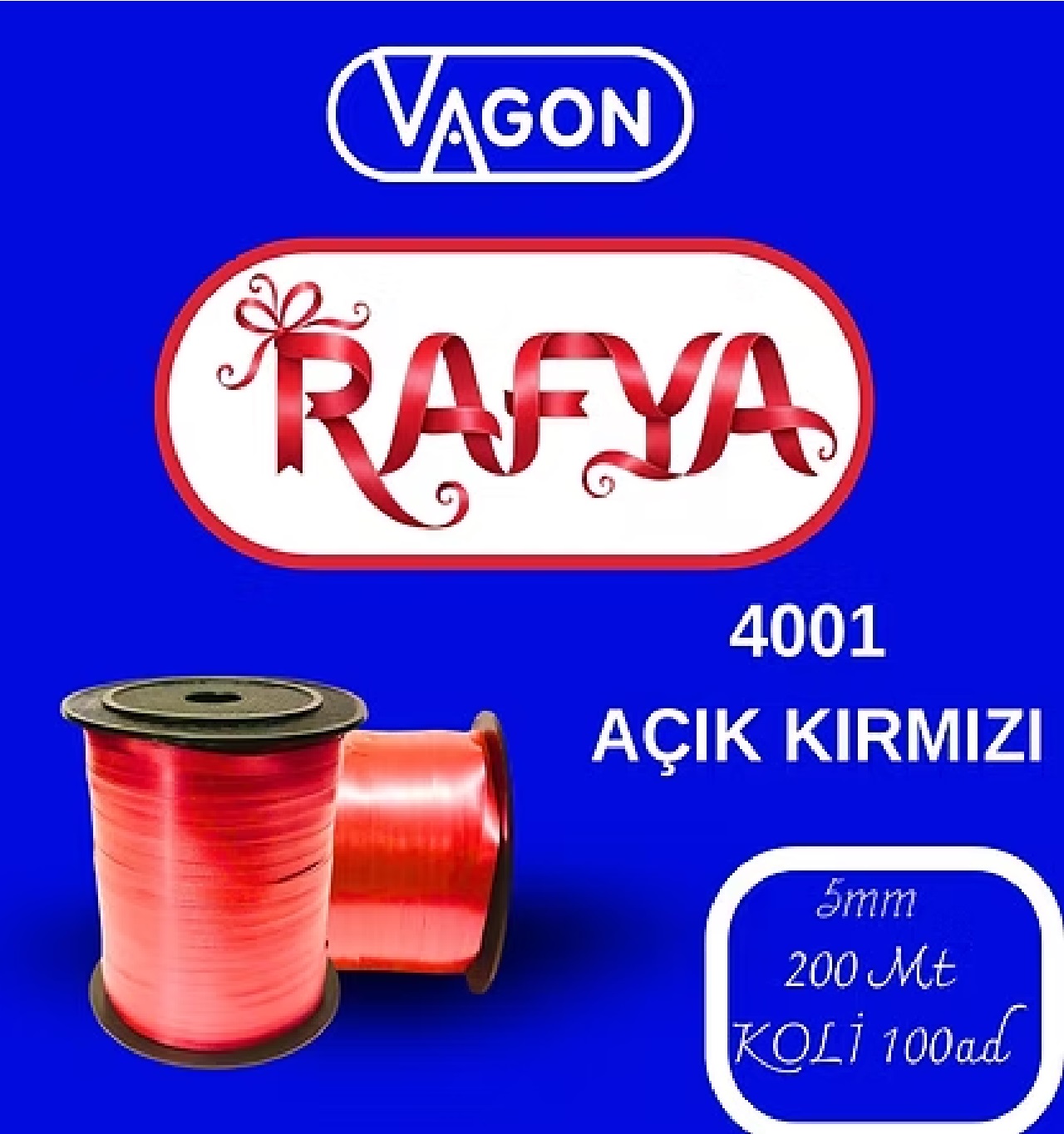 VAGON 4001 RAFYA 200M A.KIRMIZI