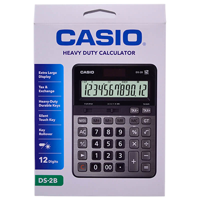 CASIO DS-2B HESAP MAKİNASI 12 HANE PROF TİPİ