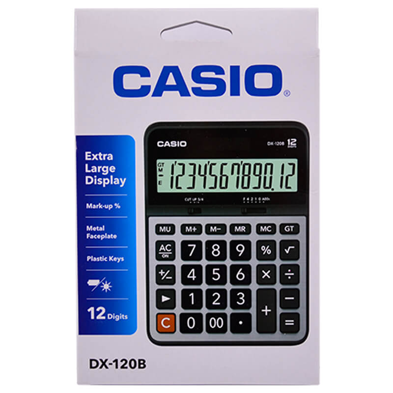 CASIO DX-120B HESAP MAKİNASI 12 HANE