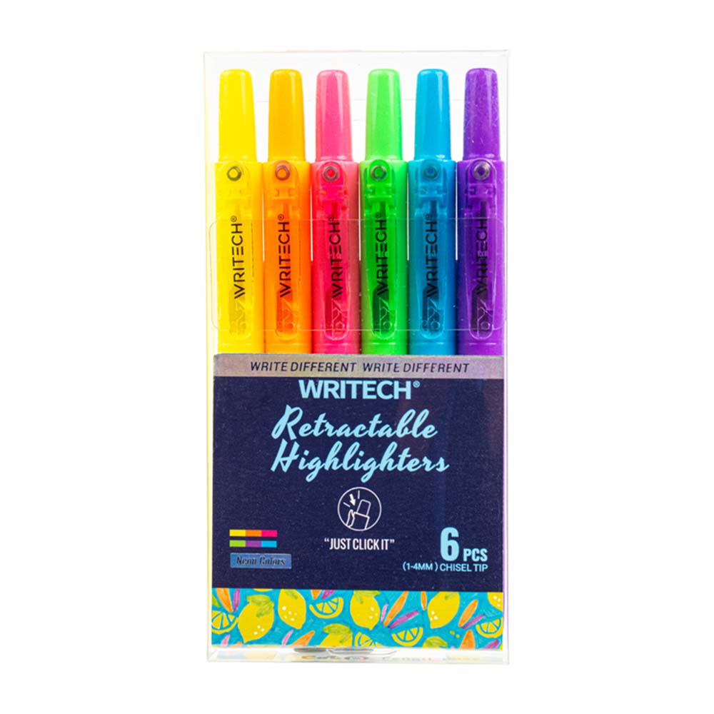 WRITECH W-805S BASMALI FOSFORLU KALEM NEON 6LI SET