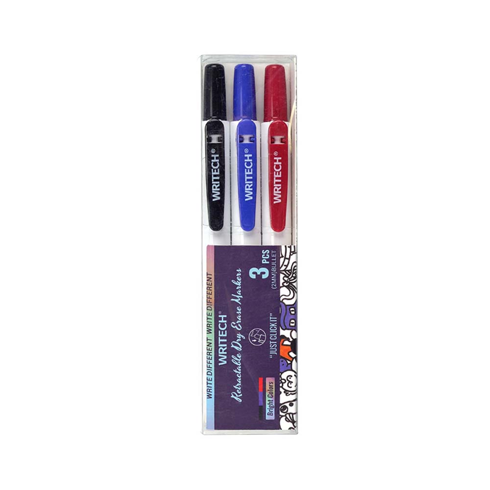 WRITECH W-827 FIRÇA TİP 6 RENK KEÇELİ KALEM 24LÜ STN