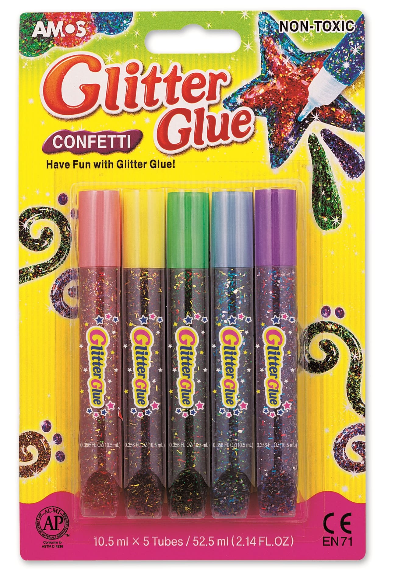 AMOS GCF10B5 SİMLİ YAPIŞTIRICI CONFETİ 105ML