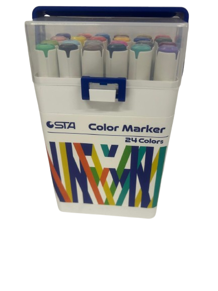 STA 910324 ÇİFT UÇLU ALKOL BAZLI MARKÖR 24LÜ SET