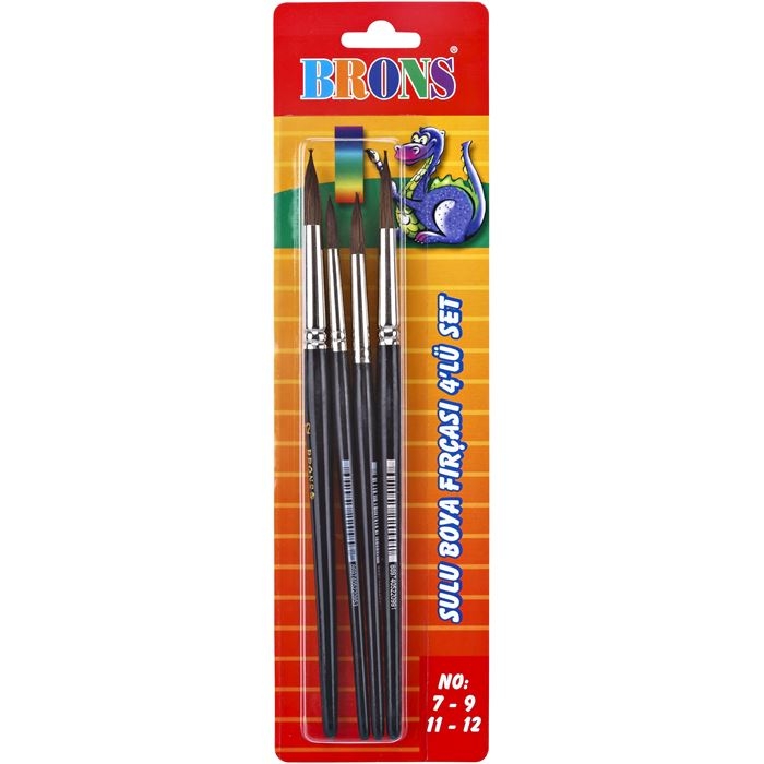 BRONS BR-673 SULUBOYA FIRÇASI 3LÜ SET 3-7-11