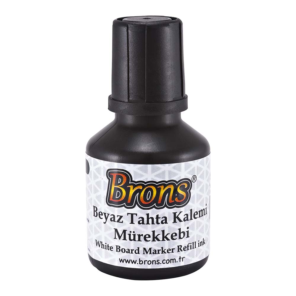 BRONS BR-350 TAHTA KALEMİ MÜREKKEBİ 30CC SİYAH