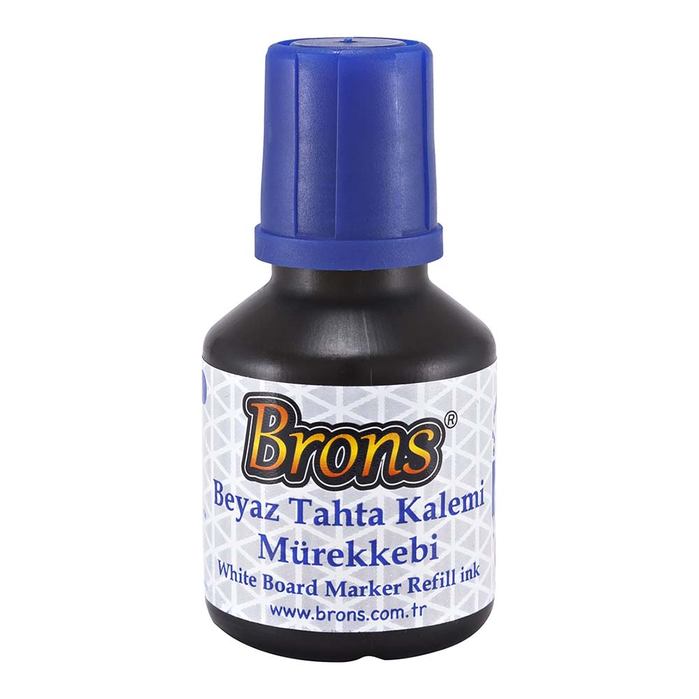 BRONS BR-351 TAHTA KALEMİ MÜREKKEBİ 30CC MAVİ