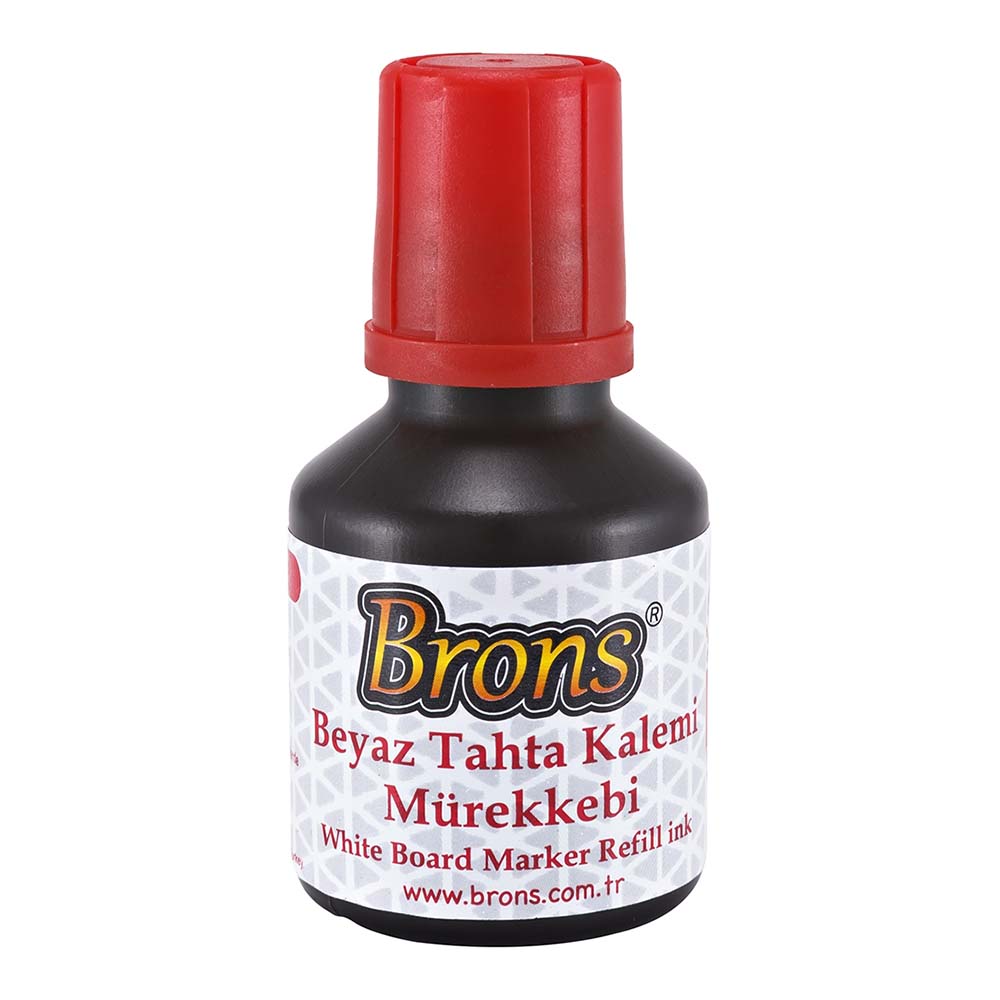 BRONS BR-352 TAHTA KALEMİ MÜREKKEBİ 30CC KIRMIZI