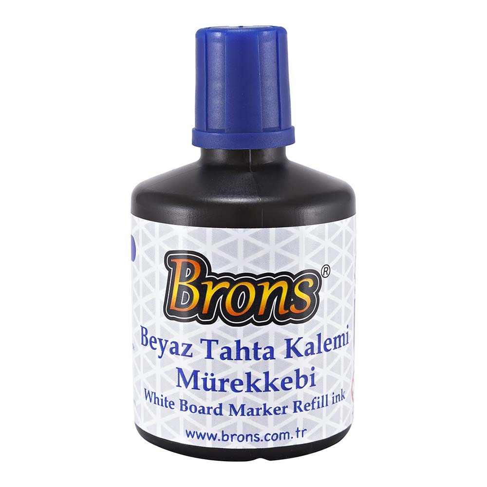 BRONS BR-354 TAHTA KALEMİ MÜREKKEBİ 100CC MAVİ
