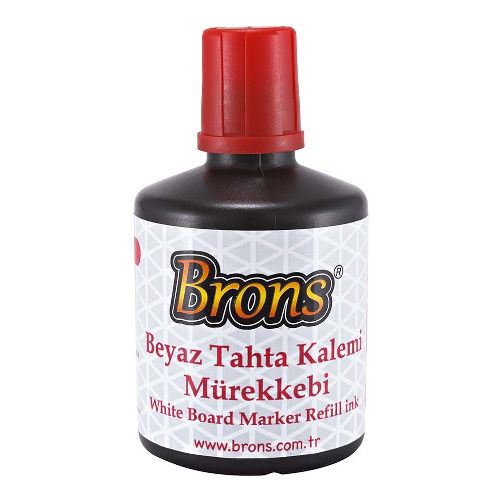 BRONS BR-355 TAHTA KALEMİ MÜREKKEBİ 100CC KIRMIZI