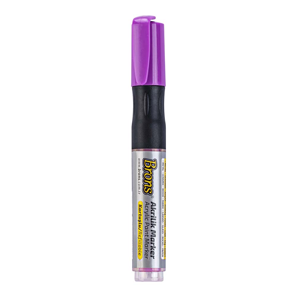 BRONS BR-4019 AKRİLİK MARKÖR PEMBE