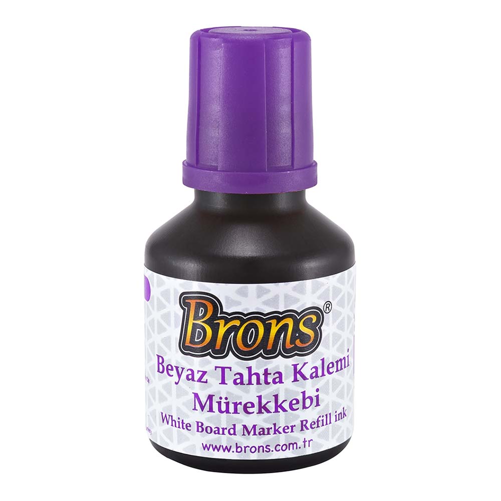 BRONS BR-386 TAHTA KALEMİ MÜREKKEBİ 30CC MOR