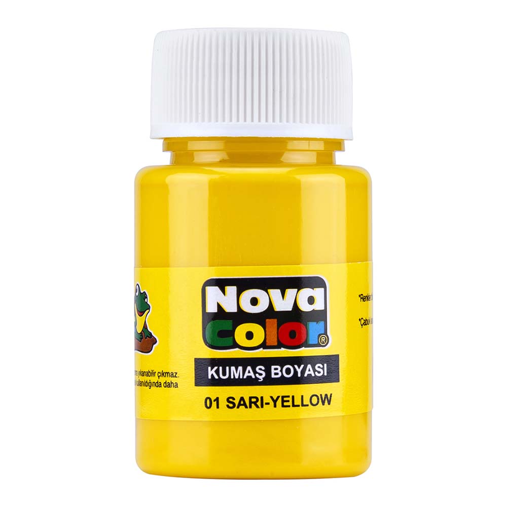 NOVA COLOR NC-159 KUMAŞ BOYASI ŞİŞE SARI