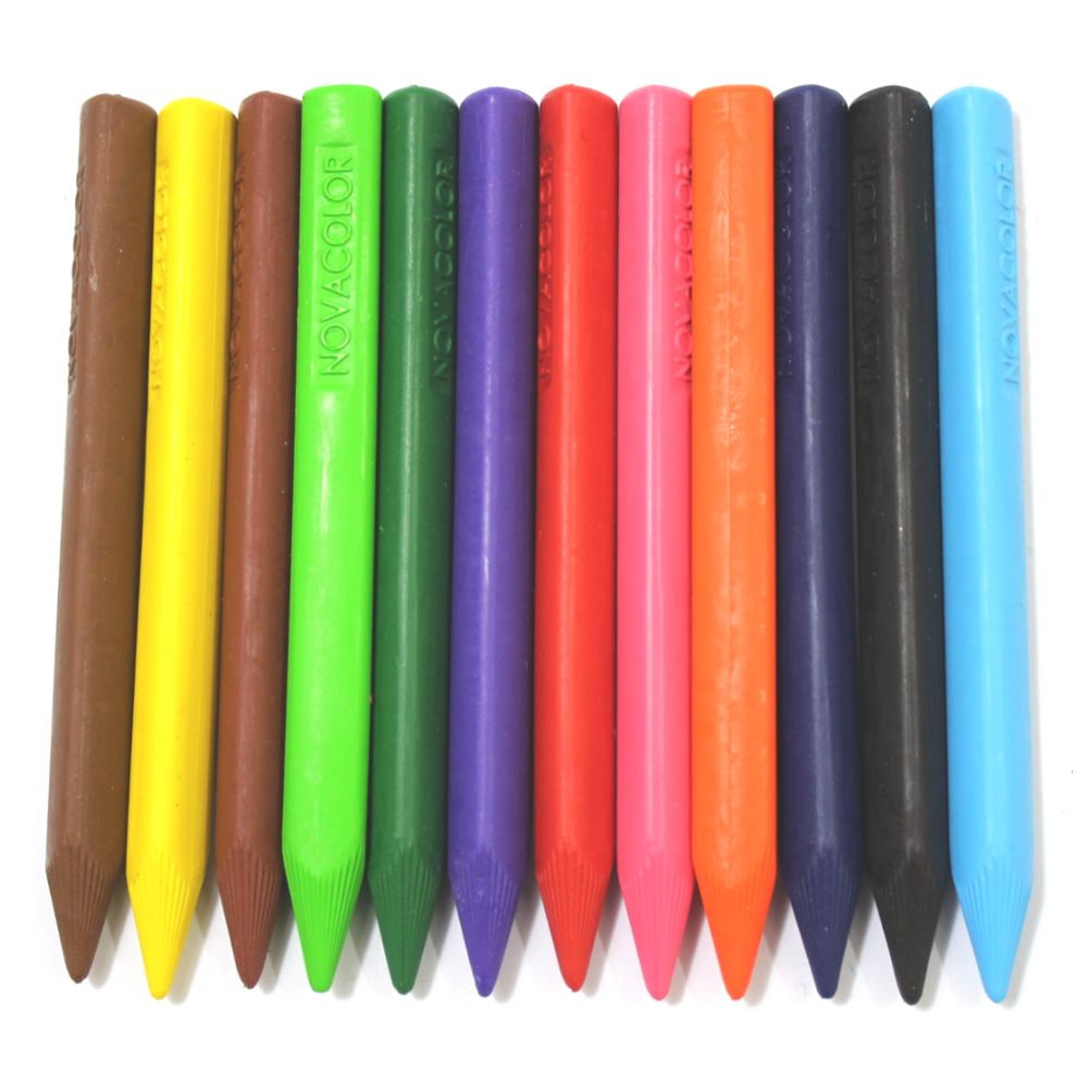 NOVA COLOR NC-2117 PASTEL BOYA TRİMAX ÜÇGEN 12 RENK
