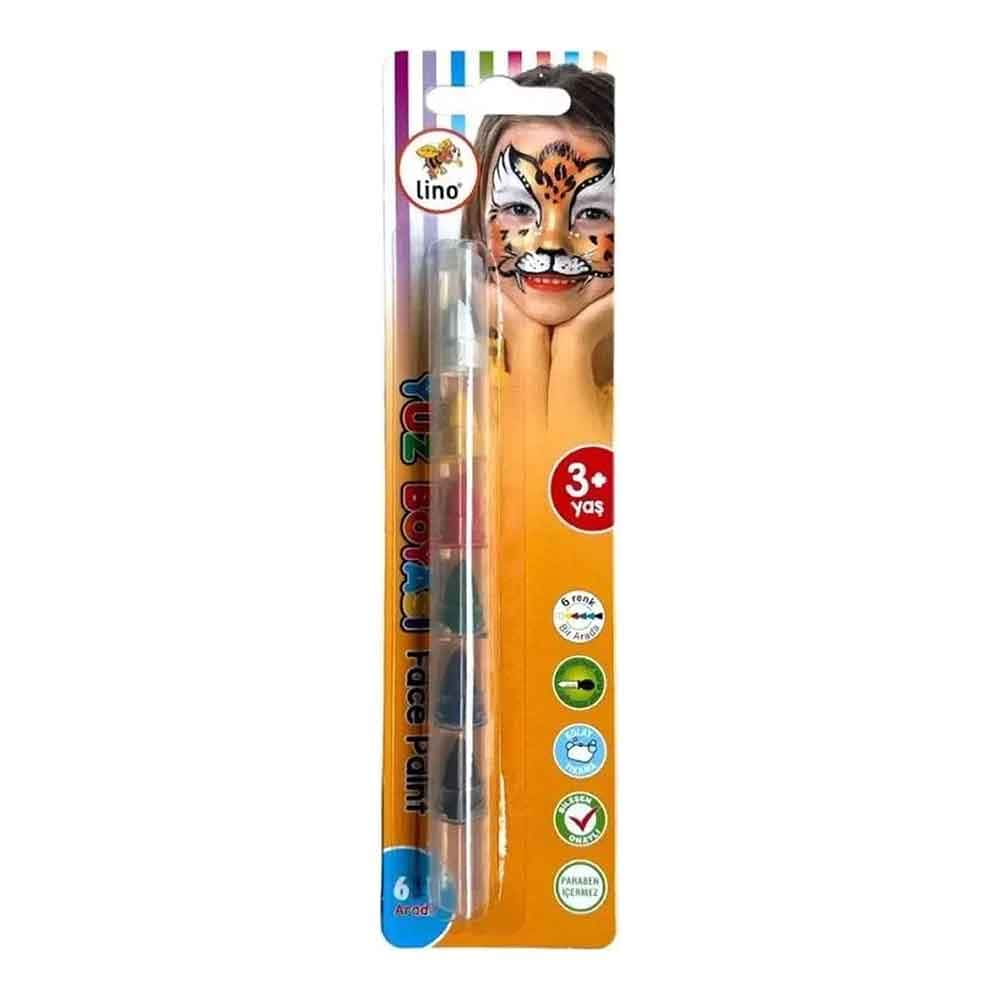 LİNO LN-902 YÜZ BOYASI YIKANABİLİR 6 RENK