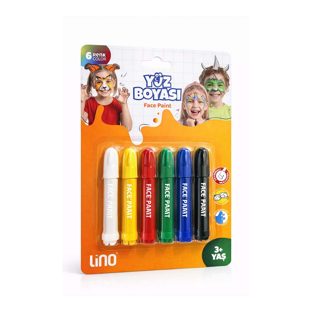LİNO LN-905 YÜZ BOYASI 6LI SET