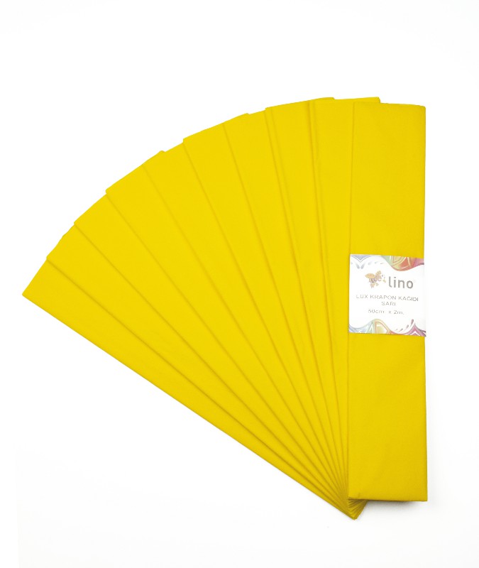 LİNO PA-014SR LÜX KRAPON KAĞIDI 50X200 10LU SARI