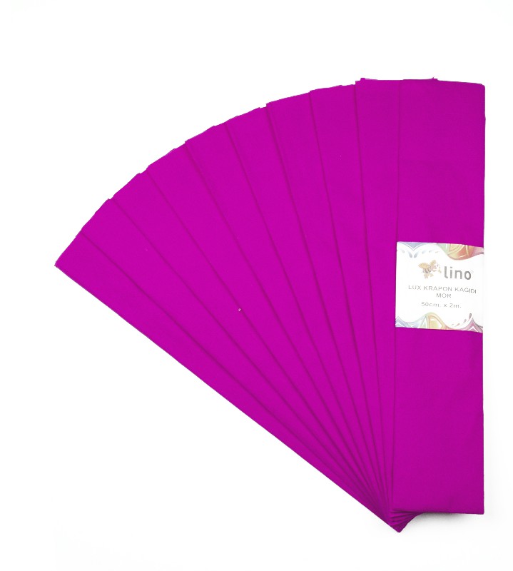 LİNO PA-014M LÜX KRAPON KAĞIDI 50X200 10LU MOR