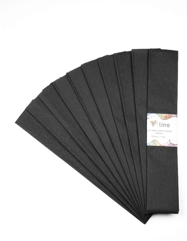 LİNO PA-014S LÜX KRAPON KAĞIDI 50X200 10LU SİYAH