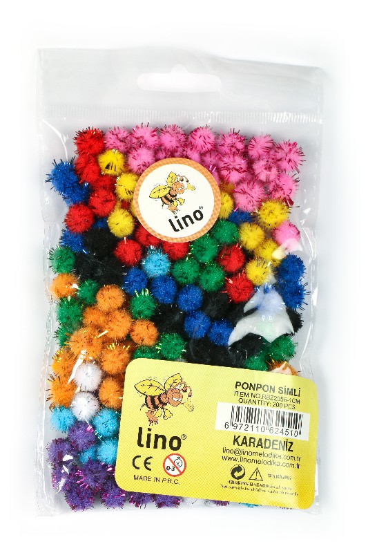 LİNO RBZ2055-1 PONPON SİMLİ 10MM 200ADET